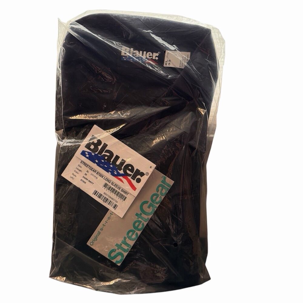 Blauer Streetgear 8750X Men's XL (17-17.5) Regular L/S Uniform Shirt Navy New